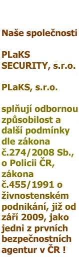 Odborná způsobilost bezpečnostní agentury